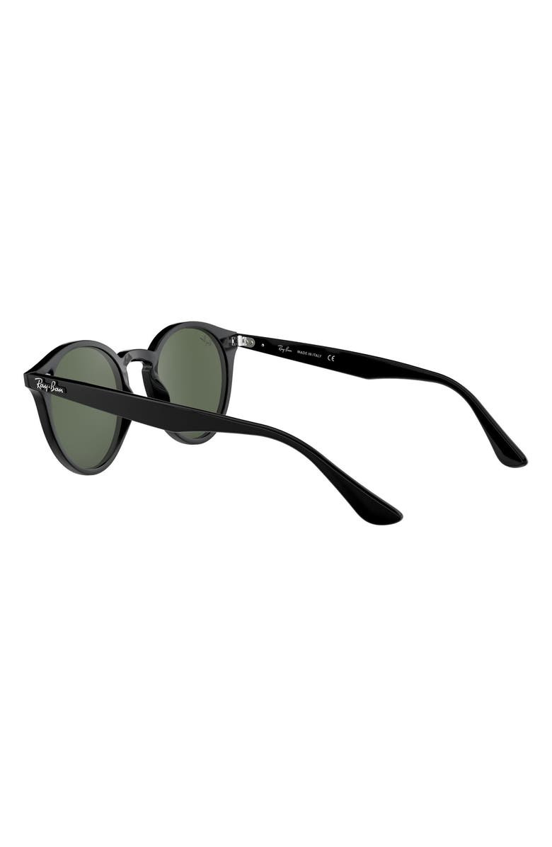 Ray-Ban Highstreet 49mm Round Sunglasses, Alternate, color, Black