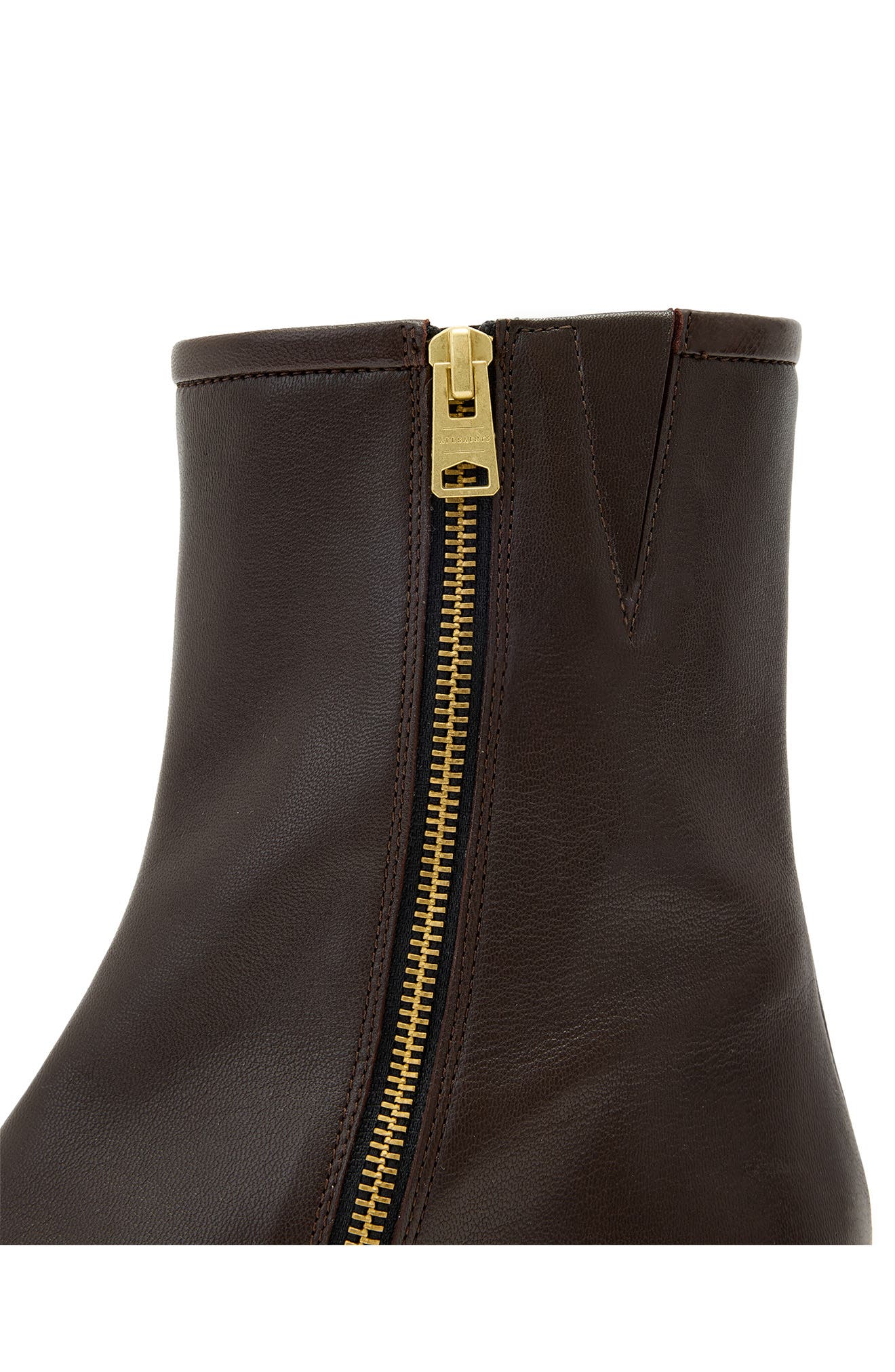 AllSaints Avril Bootie, Alternate, color, Brown