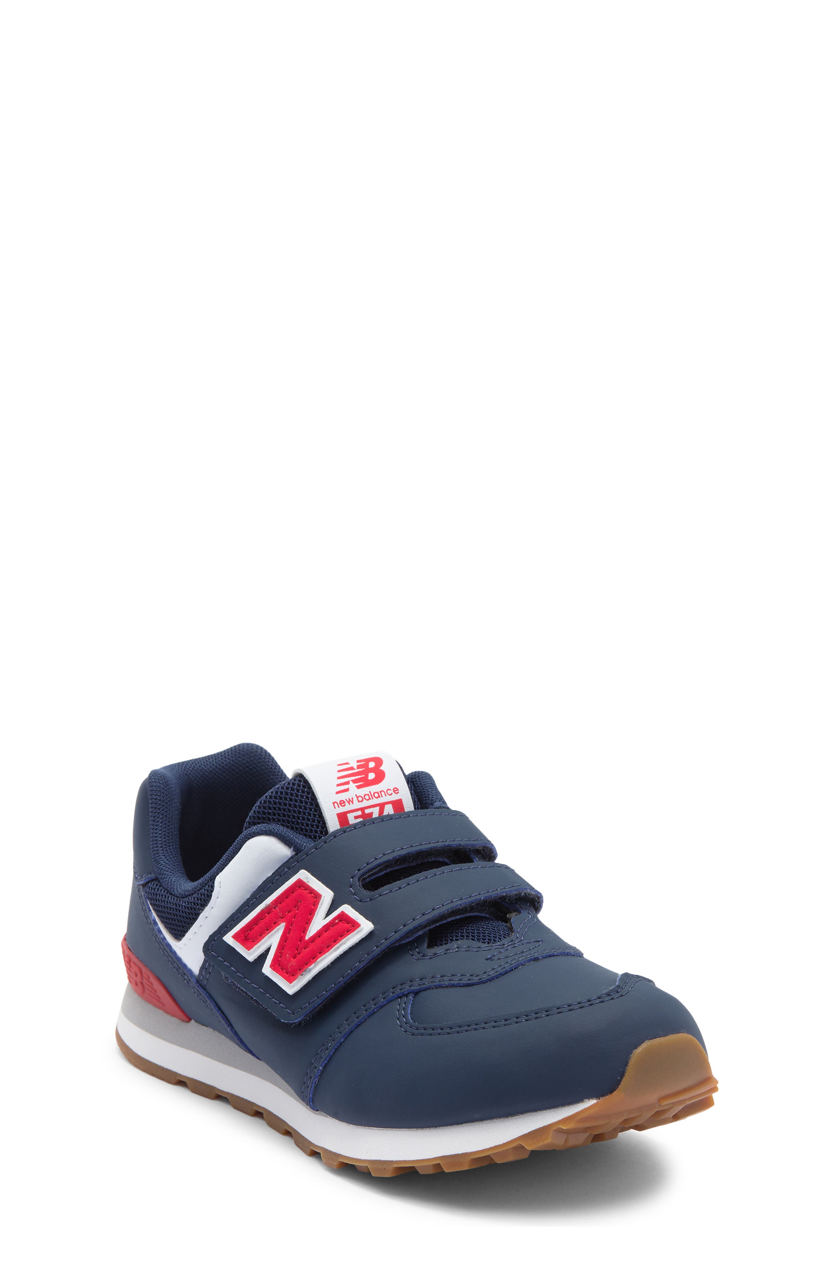 New Balance Kids' 574 Sneaker, Main, color, New Balance Navy/ Team Red
