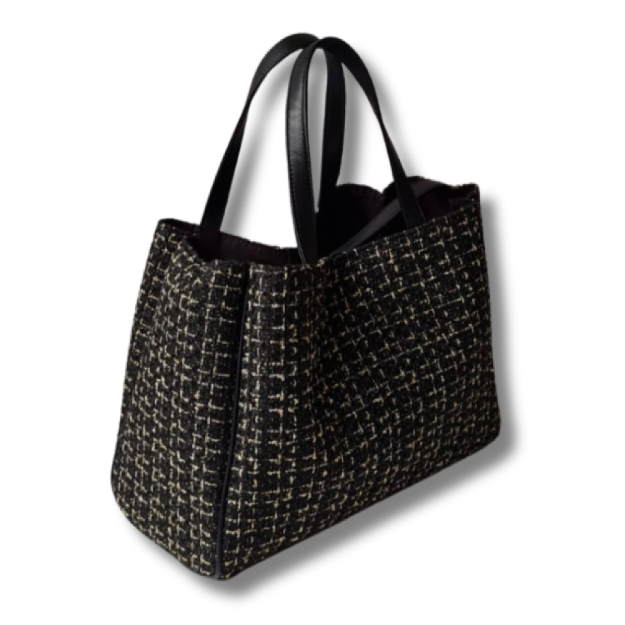 The Delilah Tweed Bag, Alternate, color, Black & Gold