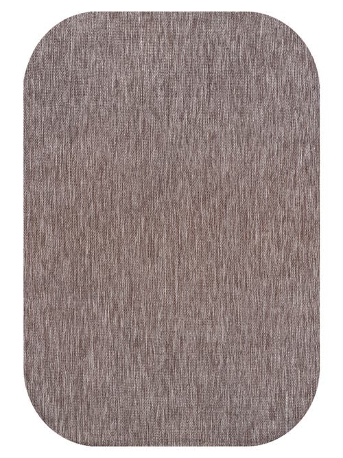 Jonathan Y Miles Modern Minimalist Radius Corner Solid Indoor/outdoor Shaped Area Rug