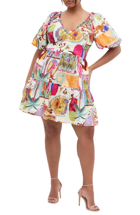 Simono Fit & Flare Minidress (Plus)