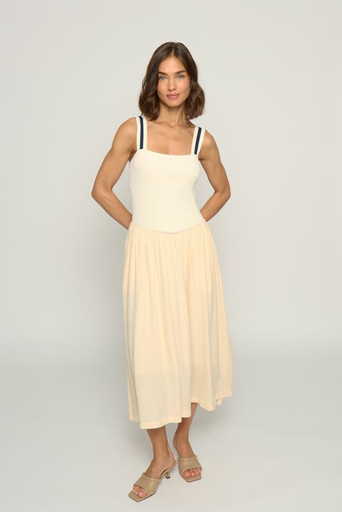 Women's Basque Waist Bodycon Dress