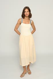 Central Park West Women's Basque Waist Bodycon Dress