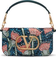 Valentino Garavani Small Loc"ò Sequined Shoulder Bag