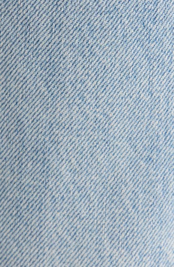 Pipe Dream Button Sneak High Waist Fray Hem Wide Leg Jeans