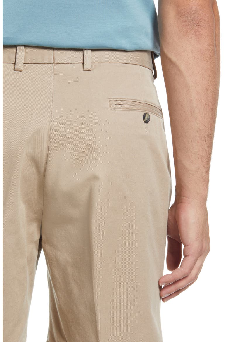 Charleston Khakis Pleated Chino Shorts, Alternate, color, KHAKI