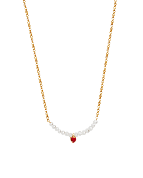 Love Heart Pearl Necklace