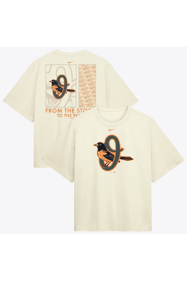 Women's Nike  Cream Baltimore Orioles Premium Essentials Relaxed Boxy T-Shirt, Main, color, Cream