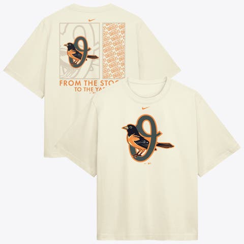 Women's Nike  Cream Baltimore Orioles Premium Essentials Relaxed Boxy T-Shirt