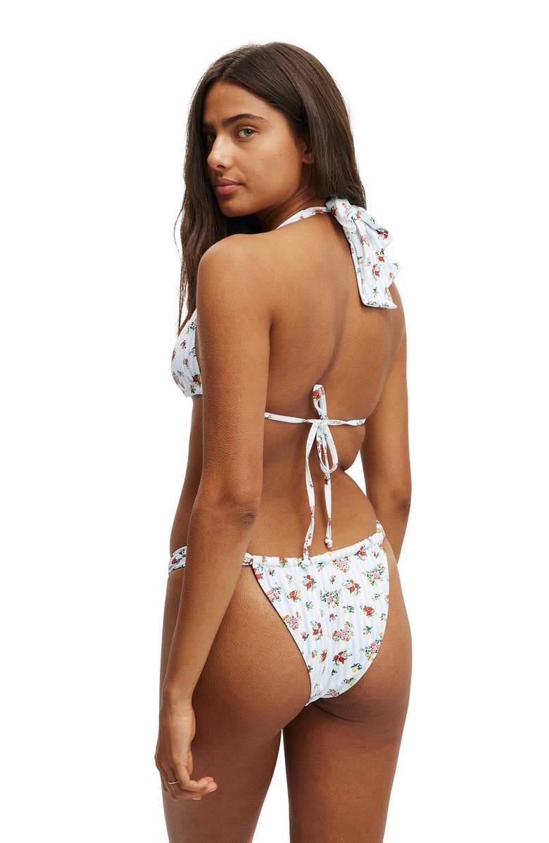 COTTON ON BODY Gathered Thick Strap Brazilian Bikini Bottom, Alternate, color, 