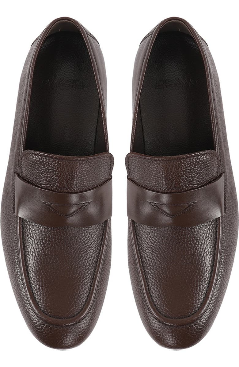 VELLAPAIS Amaretto Penny Loafer, Alternate, color, Dark Brown