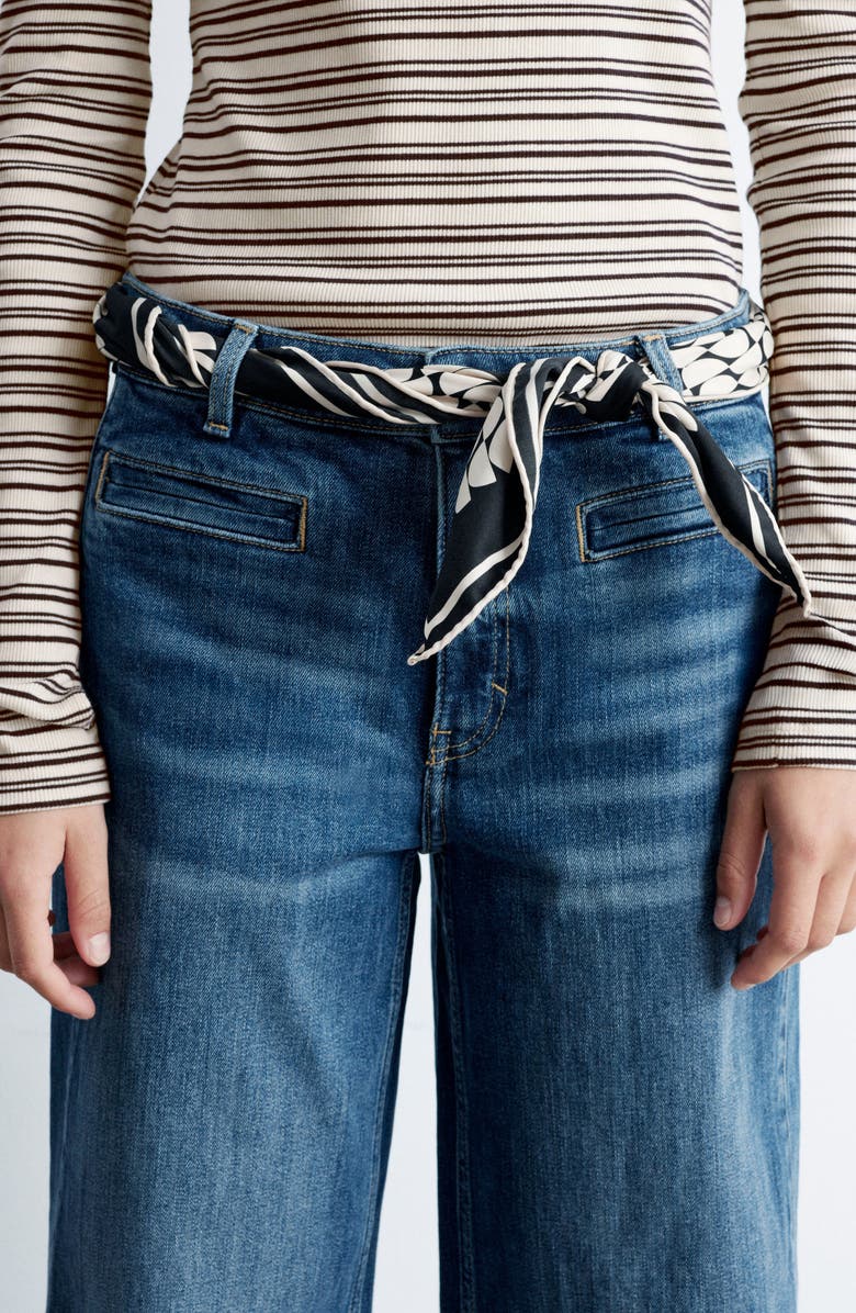 & Other Stories Wide Leg Jeans, Alternate, color, Mid Wash