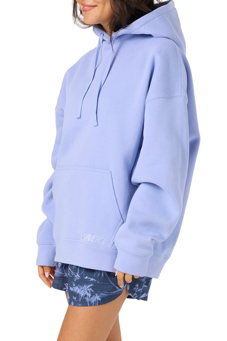 Born in the Sea Oversized Graphic Hoodie, Alternate, color, BLUE JELLY