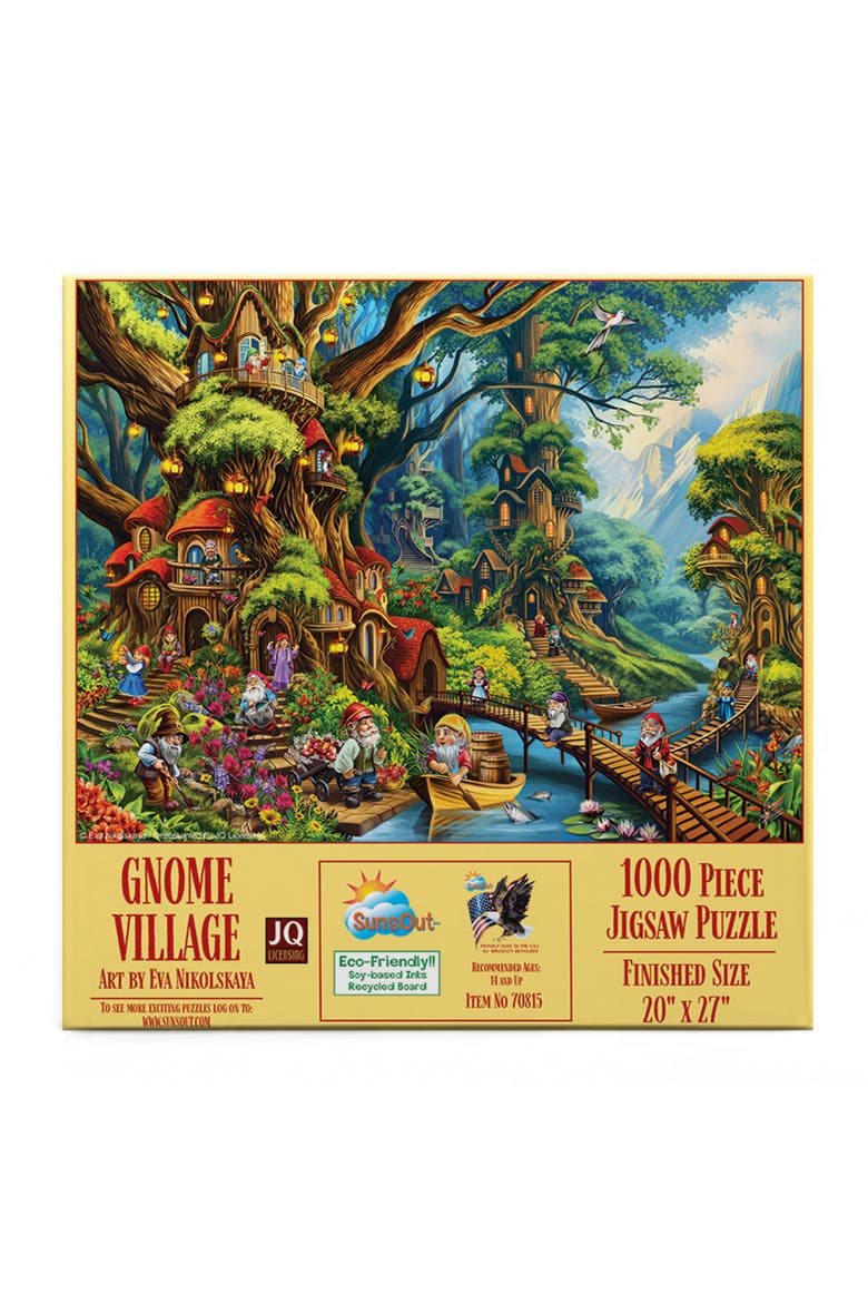Gnome Village 1000 piece Jigsaw Puzzle for Adults, Alternate, color, Multicolor