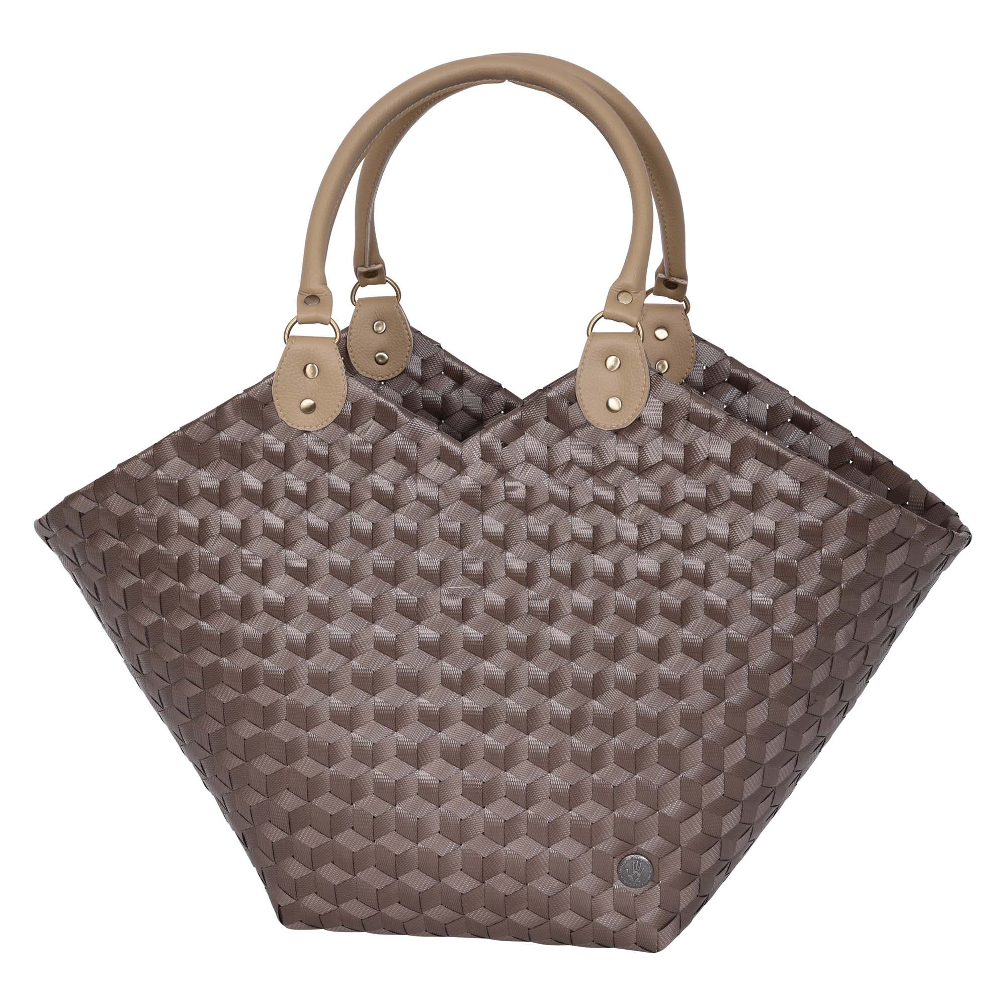 Handed By Sweetheart  Recycled Plastic Shopper, Main, color, Taupe
