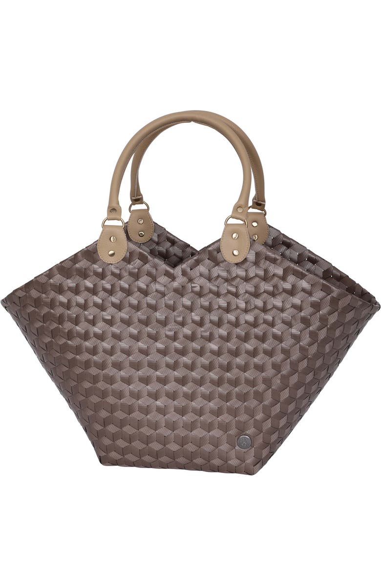 Handed By Sweetheart Recycled Plastic Shopper, Main, color, Taupe