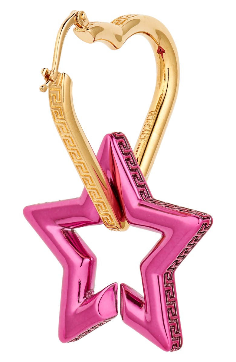 Versace Funky Chain Hoop Earrings, Alternate, color, 