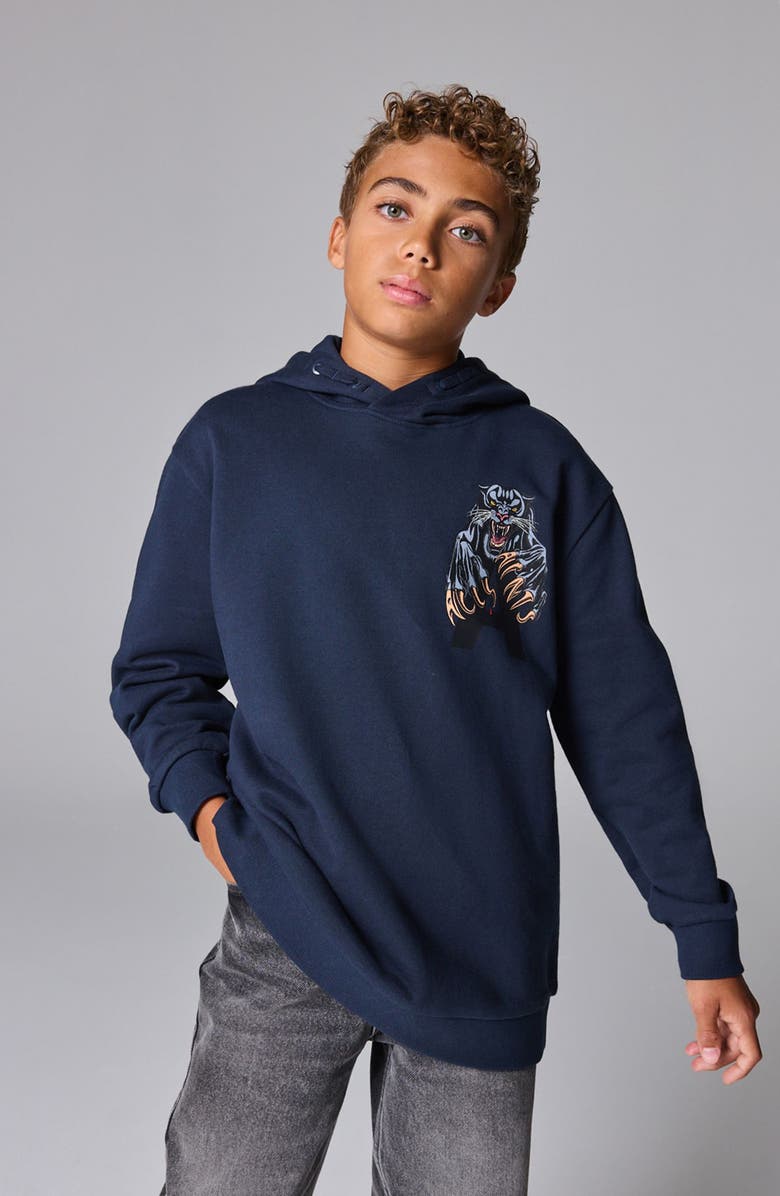 smALLSAINTS by ALLSAINTS Kids' Beast Cotton Graphic Hoodie, Main, color, 