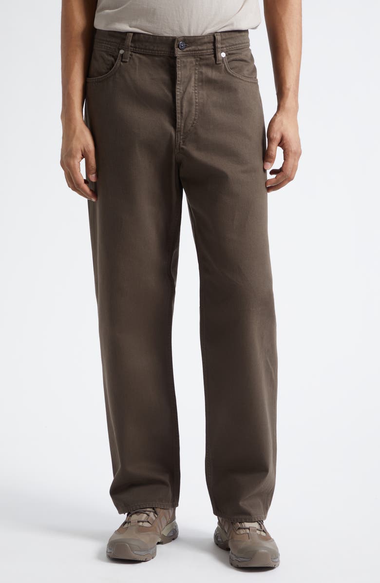 Stone Island Cotton Five-Pocket Straight Leg Pants, Main, color, Umber