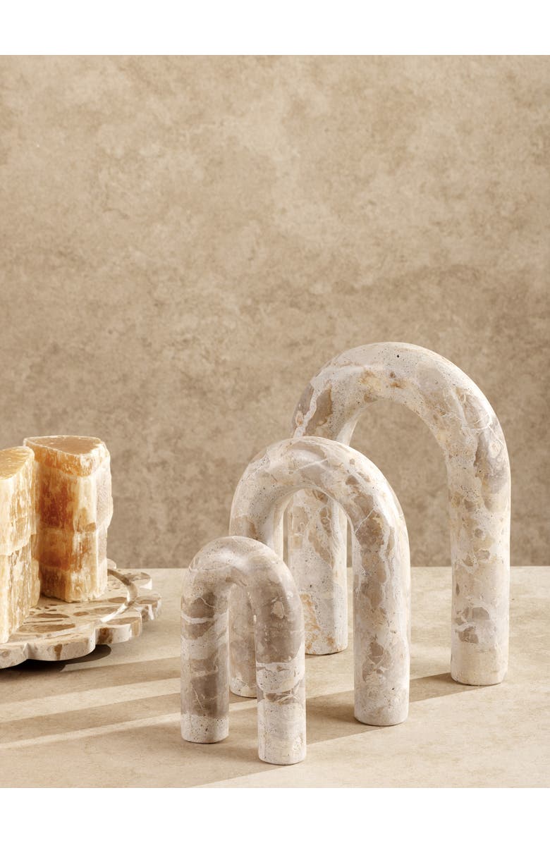 GAURI KOHLI Jubilant Decorative Objects, Set of 3, Alternate, color, Brown