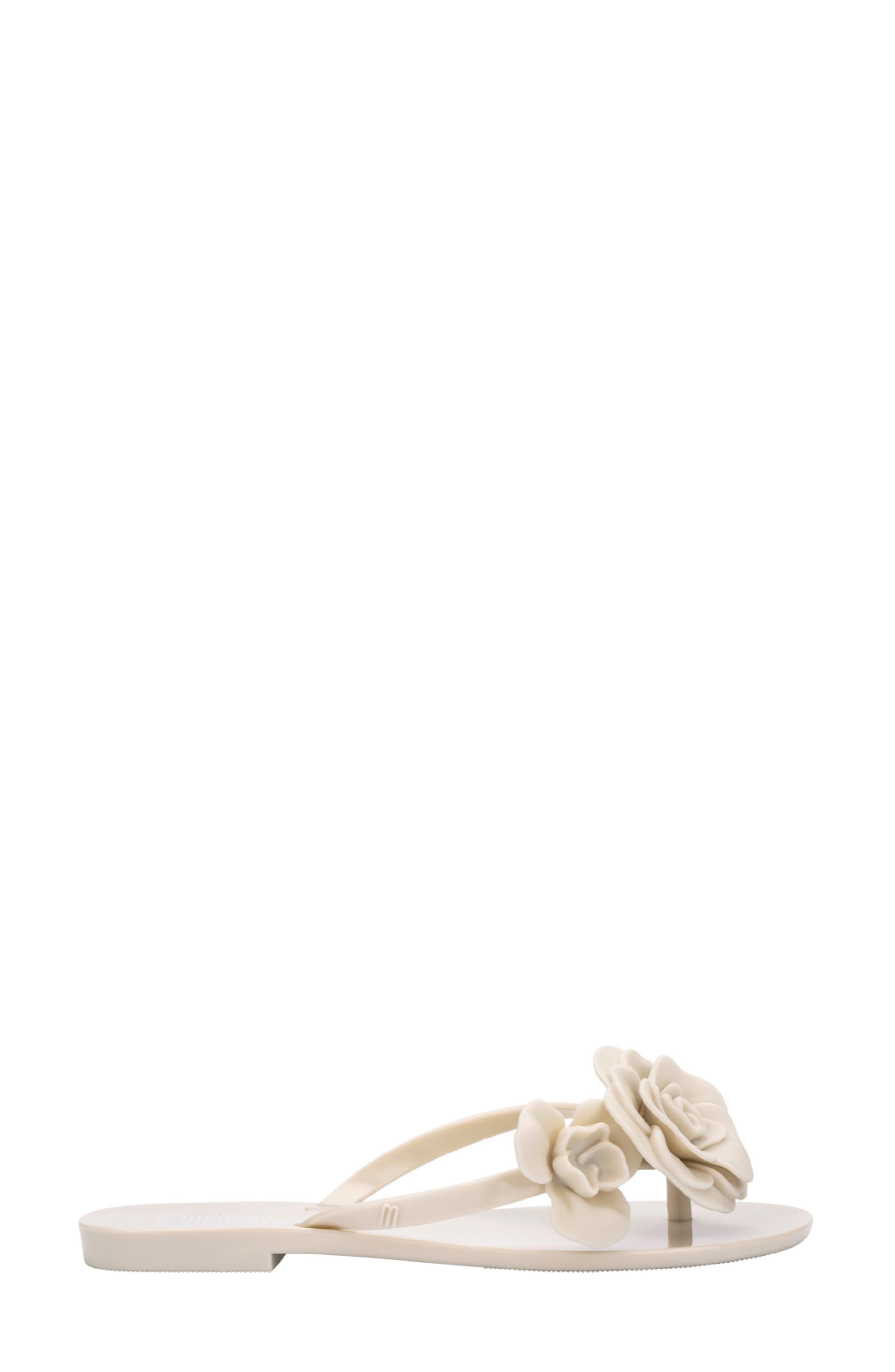 Harmonic Petals Flip Flop, Alternate, color, IVORY