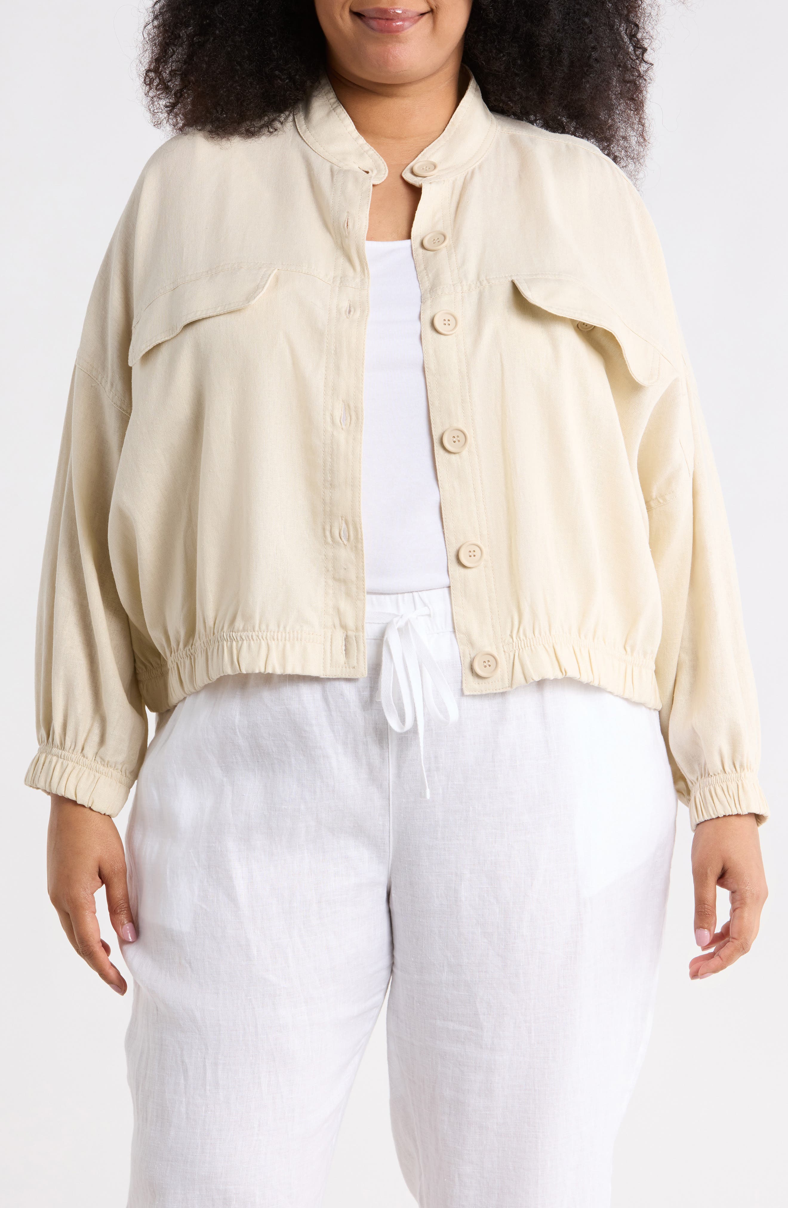 MAX STUDIO Linen Blend Jacket