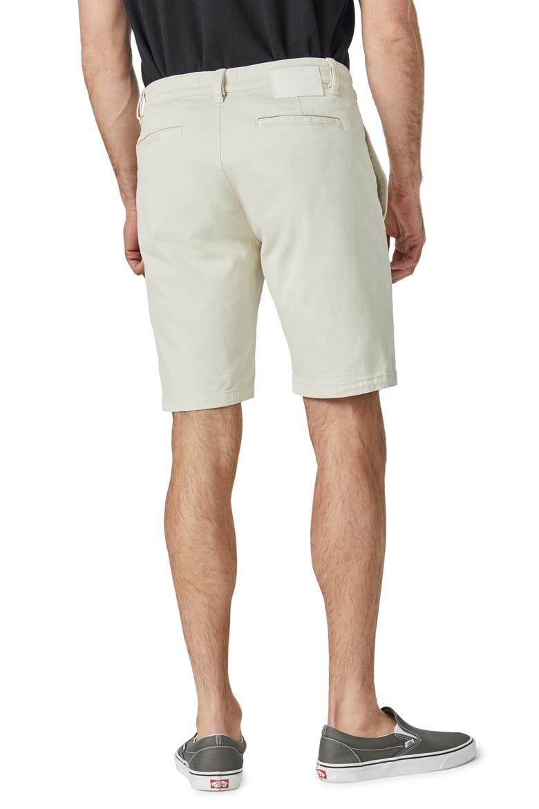 Simon Stretch Twill Flat Front Shorts, Alternate, color, SILVER BIRCH TWILL