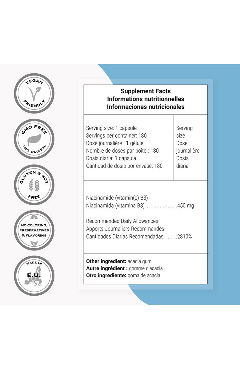 SuperSmart Niacinamide Supplement 2000mg, Alternate, color, NO COLOR