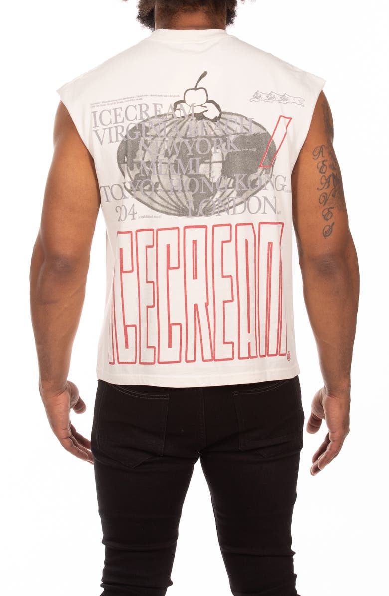ICECREAM Gelato Graphic Tank, Alternate, color, Antique White