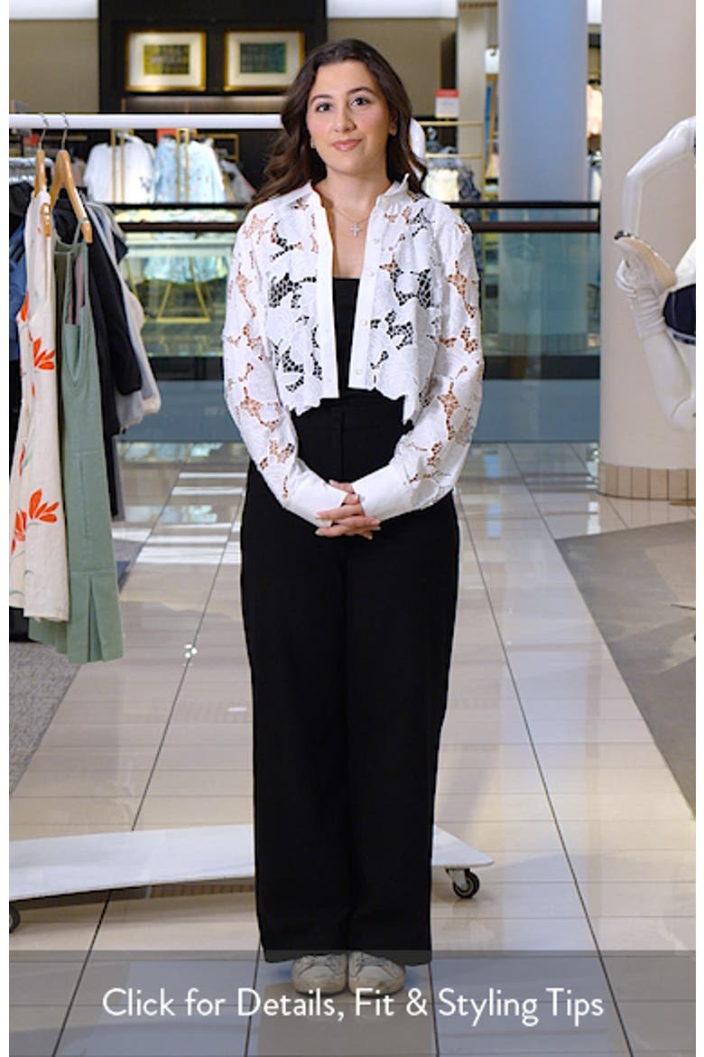 Seychelle Cutwork Crop Button-Up Shirt video
