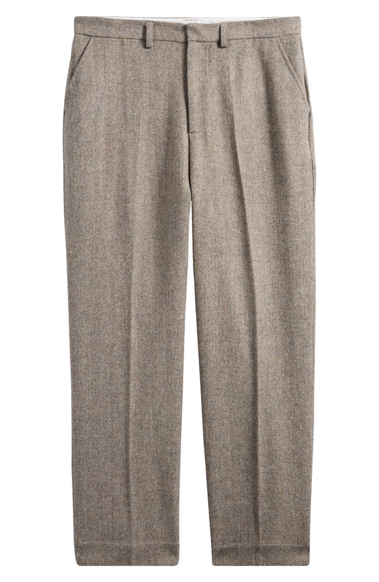 Elwood Herringbone Wool Blend Tweed Pants, Alternate, color,