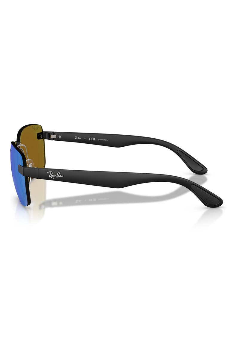 Ray-Ban 59mm Polarized Rimless Sunglasses, Alternate, color, 