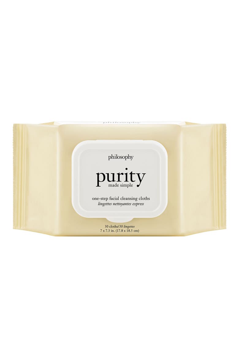 purity made simple one-step facial cleansing cloths, Main, color, NO COLOR