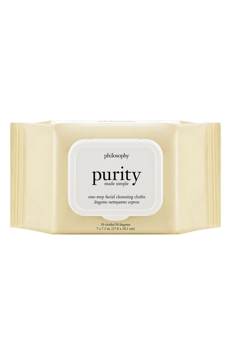 philosophy purity made simple one-step facial cleansing cloths, Main, color,