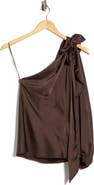 Renee C One-Shoulder Tie Top