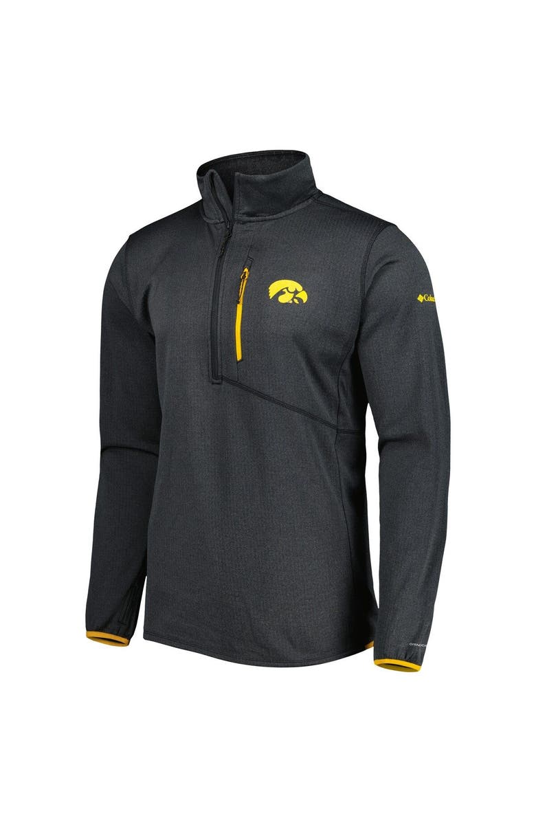 Columbia Men's Columbia Black Iowa Hawkeyes Park View Omni-Wick Half-Zip Top, Alternate, color, 