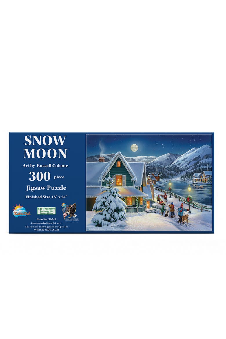 Snow Moon 300 piece Jigsaw Puzzle for Adults, Alternate, color, Multicolor