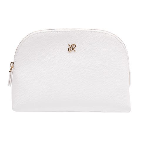 TUXEDO LEATHER MAKEUP BAG