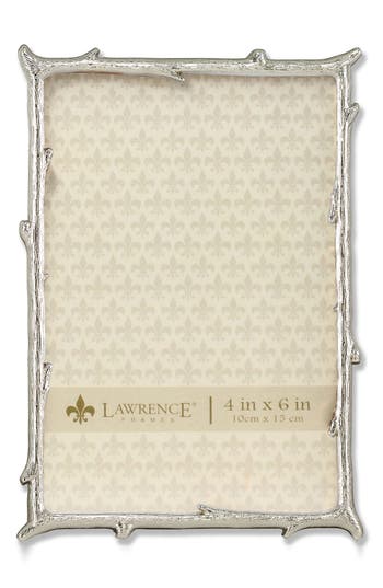 Lawrence Frames Silver Metal Picture Frame With Natural Branch Design In Silver