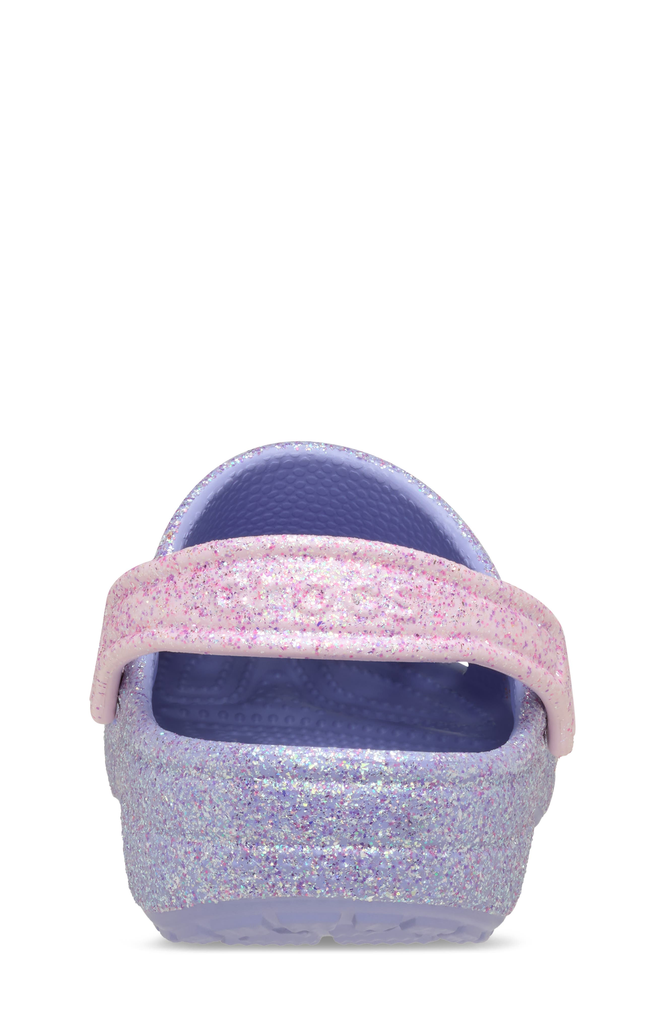 Kids' Classic Glitter Clog, Alternate, color, MYSTIC PURPLE