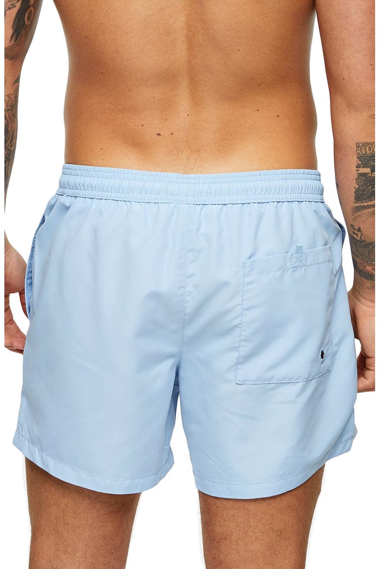 Hester Solid Swim Trunks, Alternate, color, BLUE