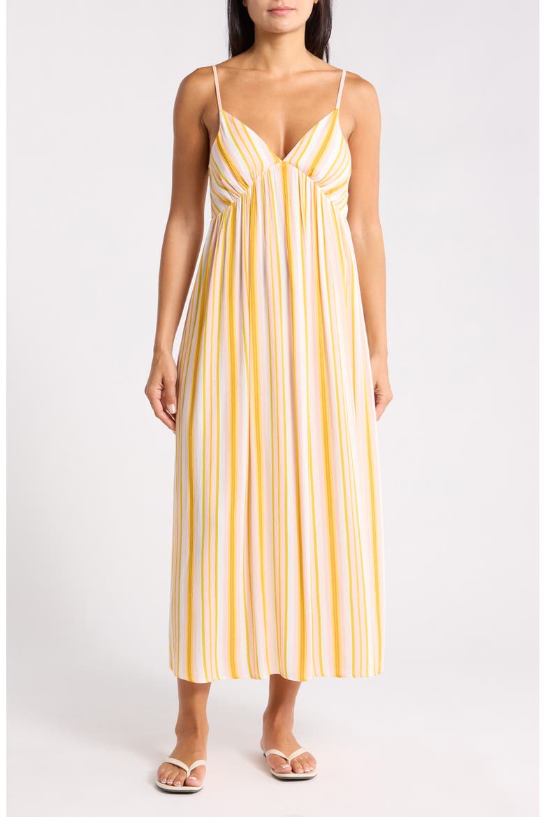Carefree Midi Dress, Main, color, PARADISE STRIPE