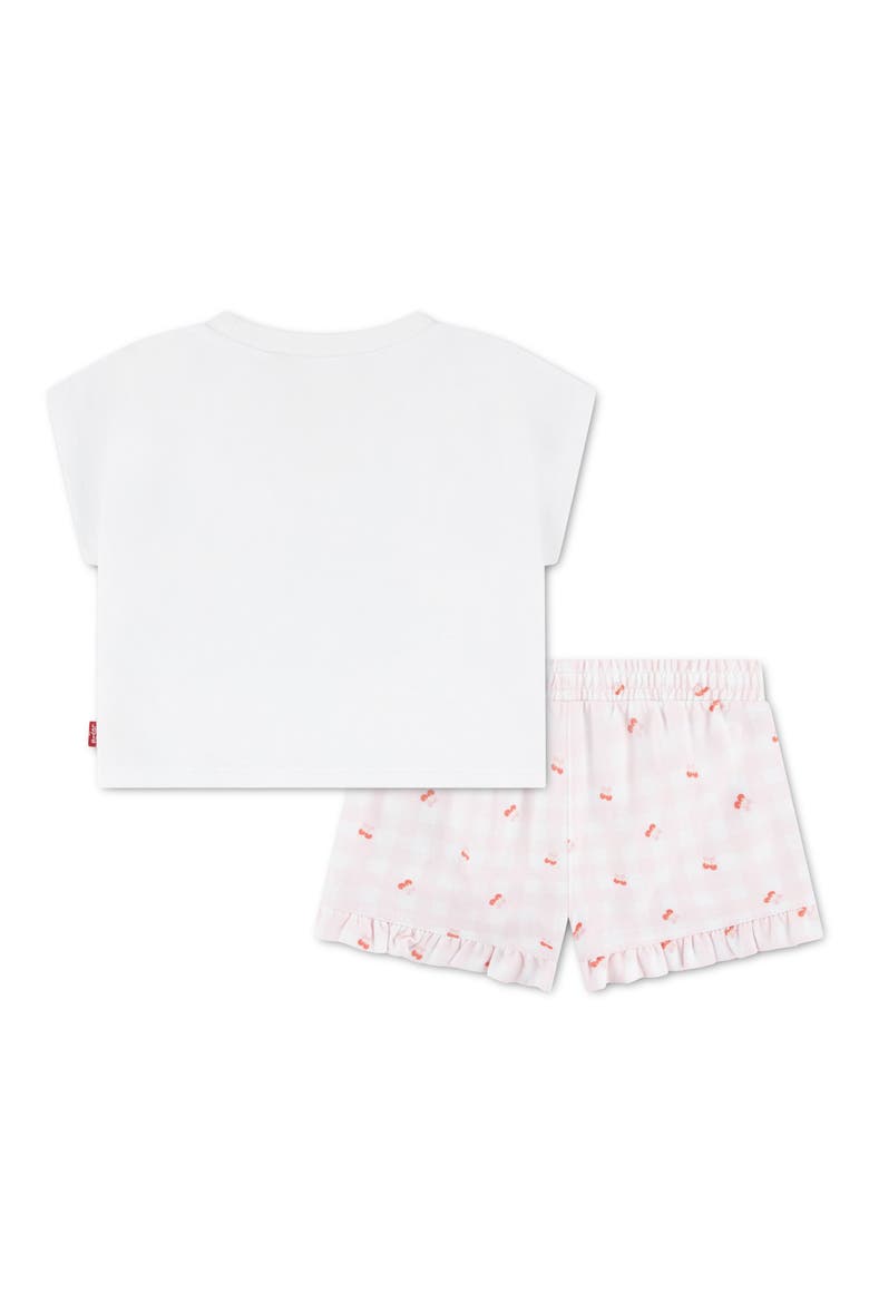 Graphic T-Shirt & Shorts Set, Alternate, color, BRIGHT WHITE