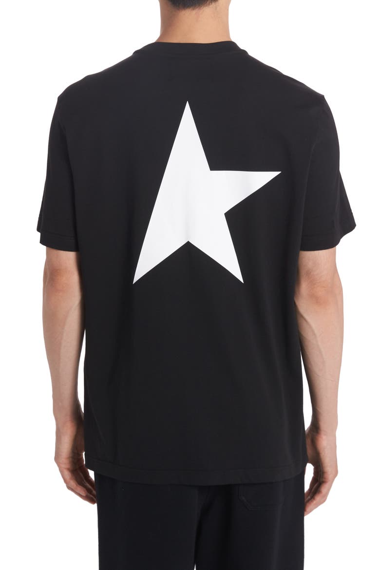Star Logo Graphic Cotton Tee, Alternate, color, BLACK/ WHITE