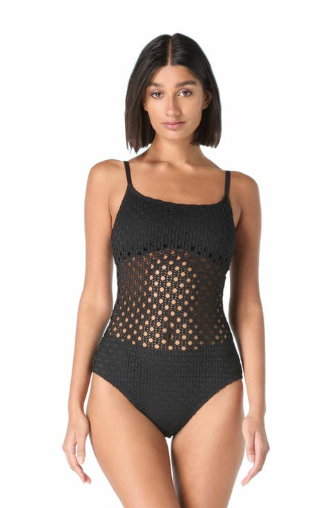 Scoop Neck One Piece Swimsuit