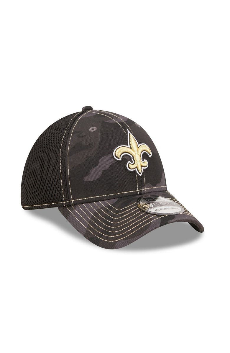 New Era Men's New Era Camo/Black New Orleans Saints  Logo Neo 39THIRTY Flex Hat, Alternate, color, 