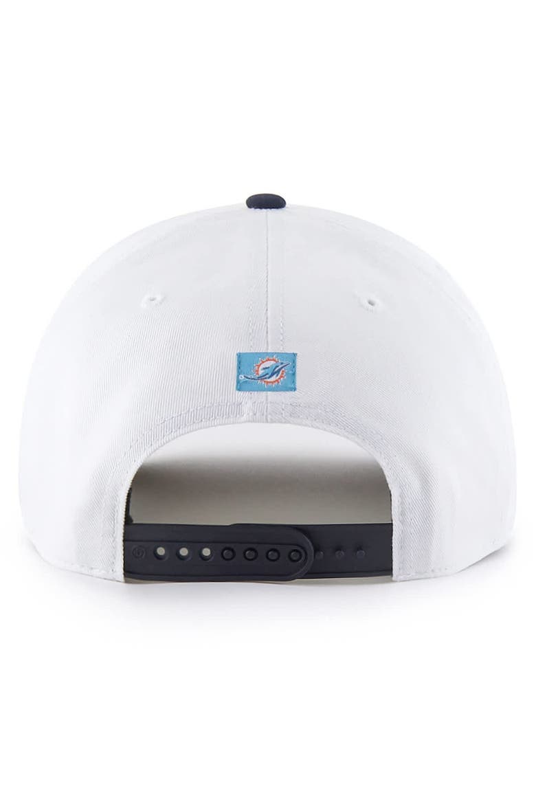 Men's '47 White Miami Dolphins Patriotic Overhand Hitch Adjustable Hat, Alternate, color, White