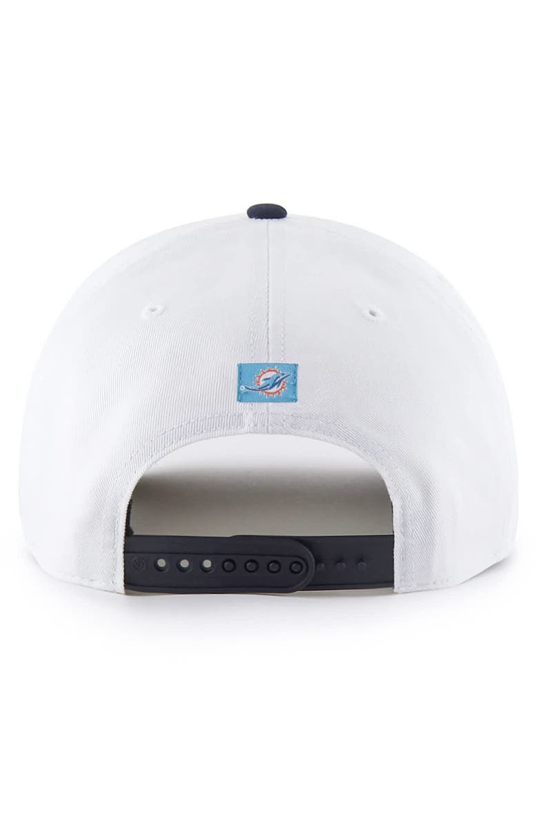 '47 Men's '47 White Miami Dolphins Patriotic Overhand Hitch Adjustable Hat, Alternate, color, White