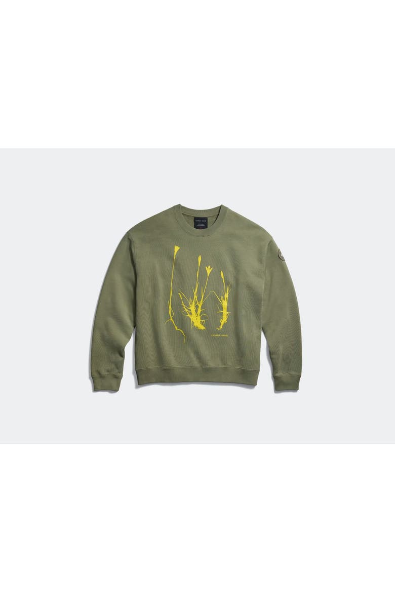 Wander Flower Sweatshirt, Alternate, color, Vireo Green